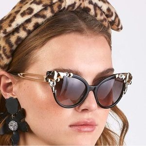 LELE SADOUGHI AUTHENTIC JET STUDDED CHELSEA CAT-EYE SUNGLASSES